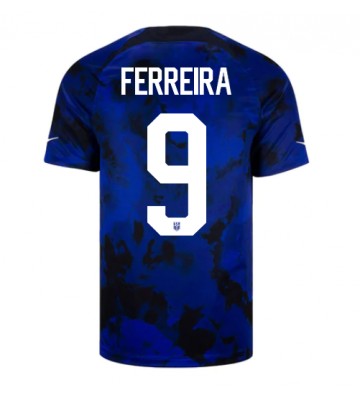 Yhdysvallat Jesus Ferreira #9 Vieraspaita EM-Kisat 2020 Lyhyet Hihat